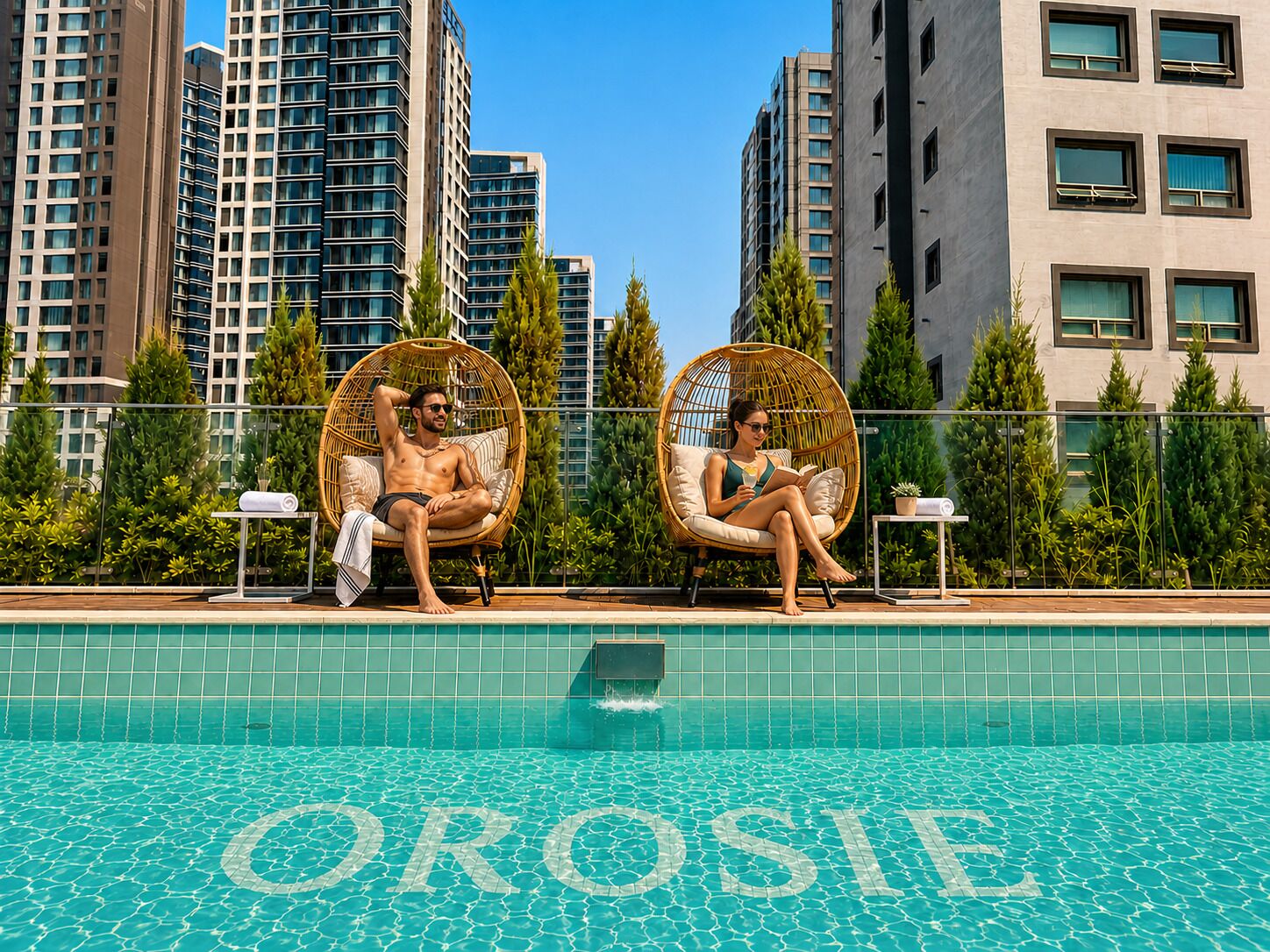 Seasonal outdoor pool