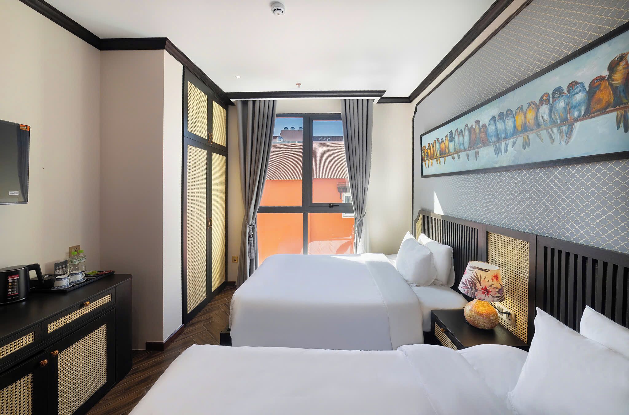 Superior Twin Room, 2 Double Beds | Down comforters, memory foam beds, minibar, individually furnished