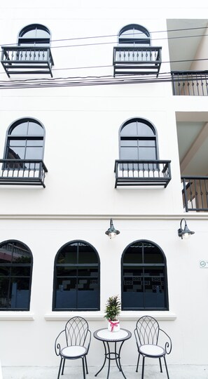 Façana frontal de l'allotjament