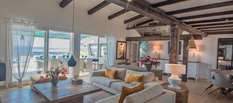 Luxury villa with heated pool and sea views