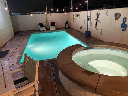 As new Santa Fe home, over 2000sf, 4 bedrooms, 2 bathrooms, Pool, Spa.