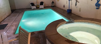 As new Santa Fe home, over 2000sf, 4 bedrooms, 2 bathrooms, Pool, Spa.