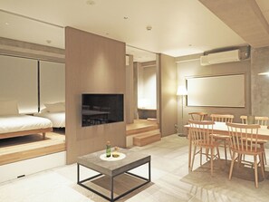 Huoneisto, 1 makuuhuone (3F -Doma-) | Oleskelualue | Taulutelevisio, Netflix, suoratoistopalvelut