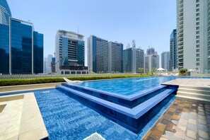Outdoor pool - DAMAC Vera 1BR with Downtown View (Dubai)