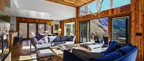 TV, fireplace, table tennis