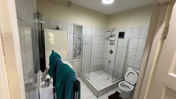 Towels, soap, toilet paper