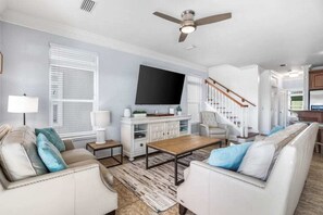 Smart TV - Modern Coastal Luxury | 5BR “Sea Lover” Steps to Beach Access! (Panama City BeachF)
