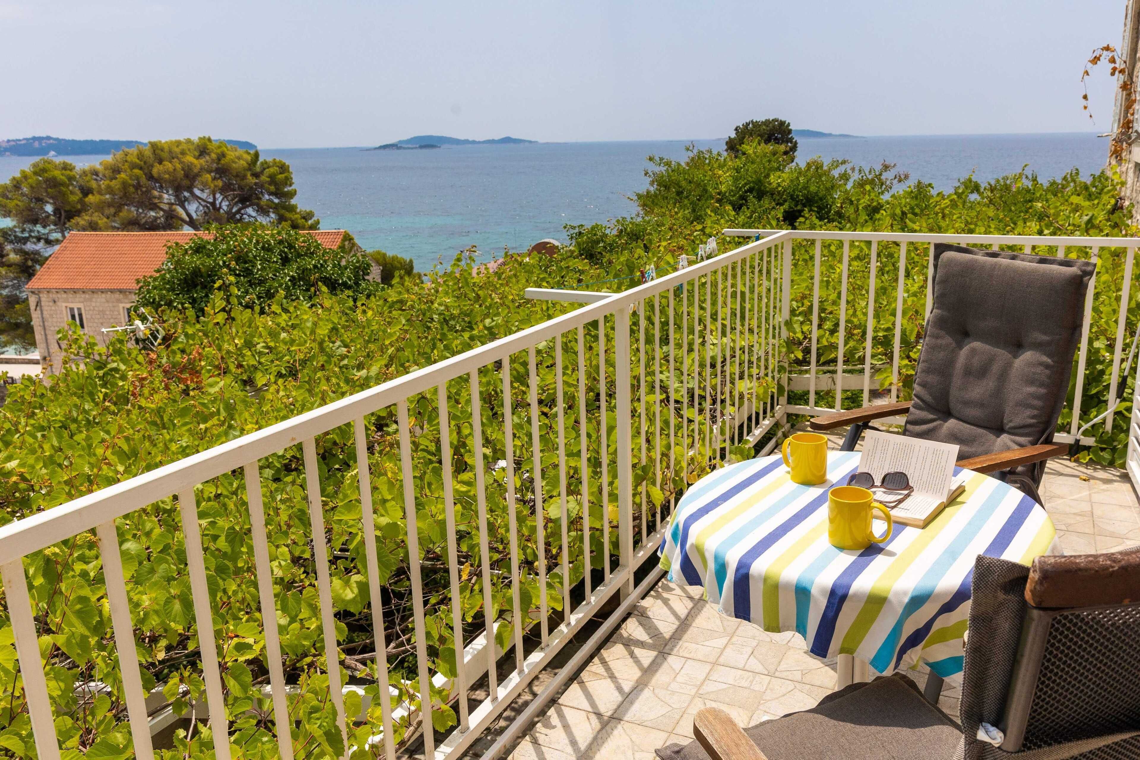 Íbúð (Apartments Villa Mare - One Bedroom A) | Verönd/útipallur