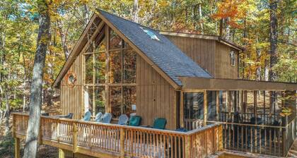 Dog-Friendly A-Frame w/ Trails, Firepit, Sports Center