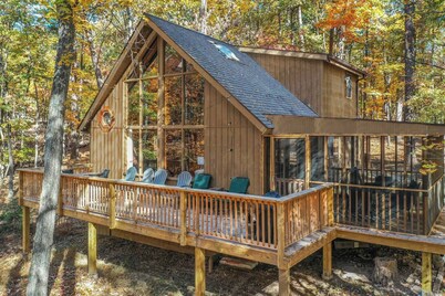 Dog-Friendly A-Frame w/ Trails, Firepit, Sports Center