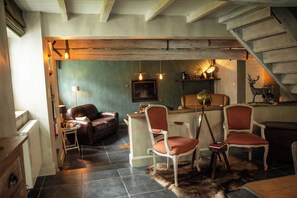 Cheminée, espaces bureaux