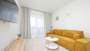 Apartment, 3 Bedrooms, 2 Bathrooms | 3 bedrooms, desk, laptop workspace, bed sheets - Cozy Apartment for 5 by Renters (Warsaw)