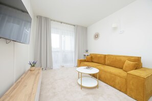 Apartment, 3 Bedrooms, 2 Bathrooms | 3 bedrooms, desk, laptop workspace, bed sheets - Cozy Apartment for 5 by Renters (Warsaw)