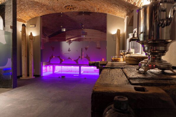 Sauna, deep-tissue massages, prenatal massages, sports massages