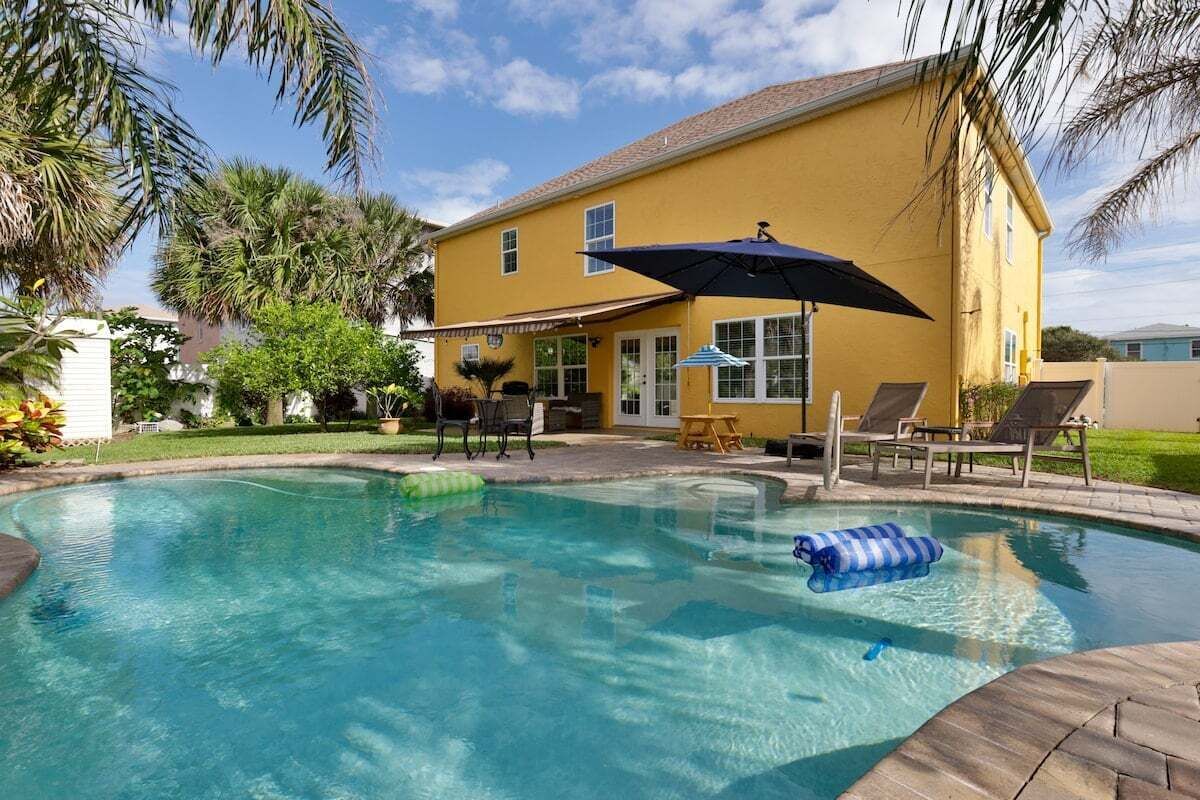Stunning Oceanview Home: Heated Pool, Walk to Beach, Near Dining, Family-Friendly Amenities