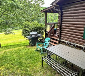 屋外ダイニングエリア