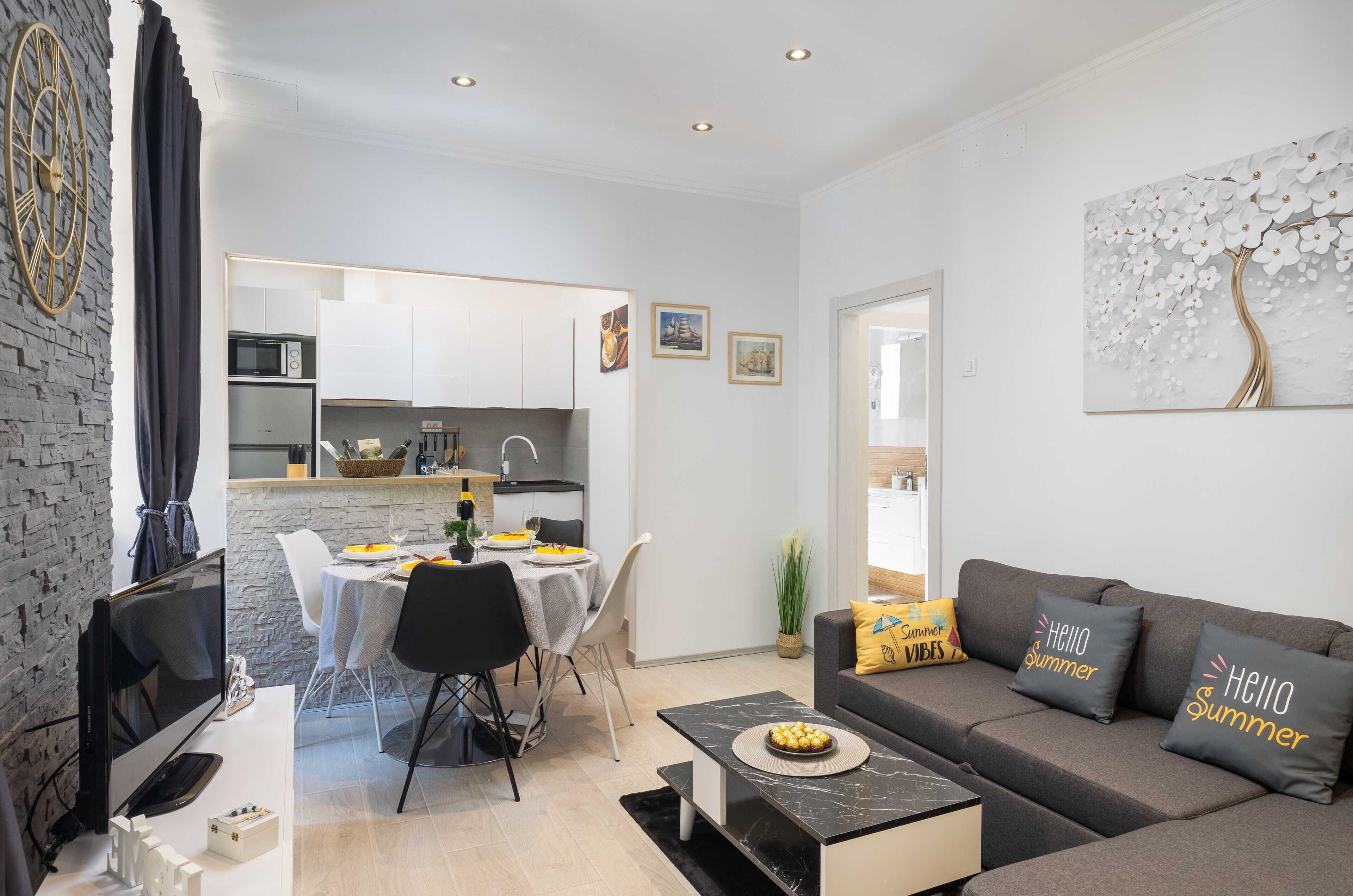 Appartement (One Bedroom Apartment with Terrace) | Salle de séjour