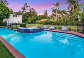 A heated pool