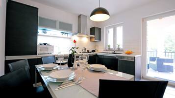 Villa (Three Bedroom Villa with Swimming Poo) | Private kitchen | Fridge