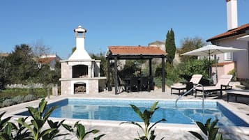 Villa (Three Bedroom Villa with Swimming Poo) | Pool | Seasonal outdoor pool, pool umbrellas, pool loungers
