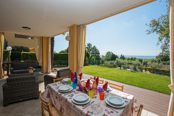Apartment, Poolblick | Terrasse/Patio
