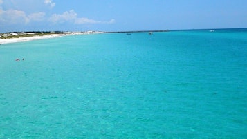 Playa en los alrededores y camastros