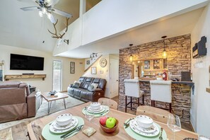 Interior - Pine Cabin w/ Fire Pit & Gazebo - Steps to Trails (Pine)