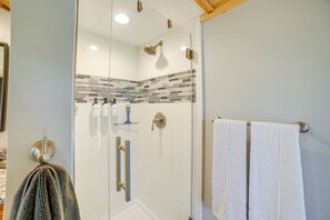 House (1 Bedroom) | Interior - Modern Hersey Tiny Home w/ Private Hot Tub! (Hersey)