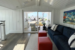 Smart TV, fireplace, offices - 1225 W Balboa Blvd B | Coastal Luxury Retreat w/ Stunning Rooftop Deck (Newport Beach)