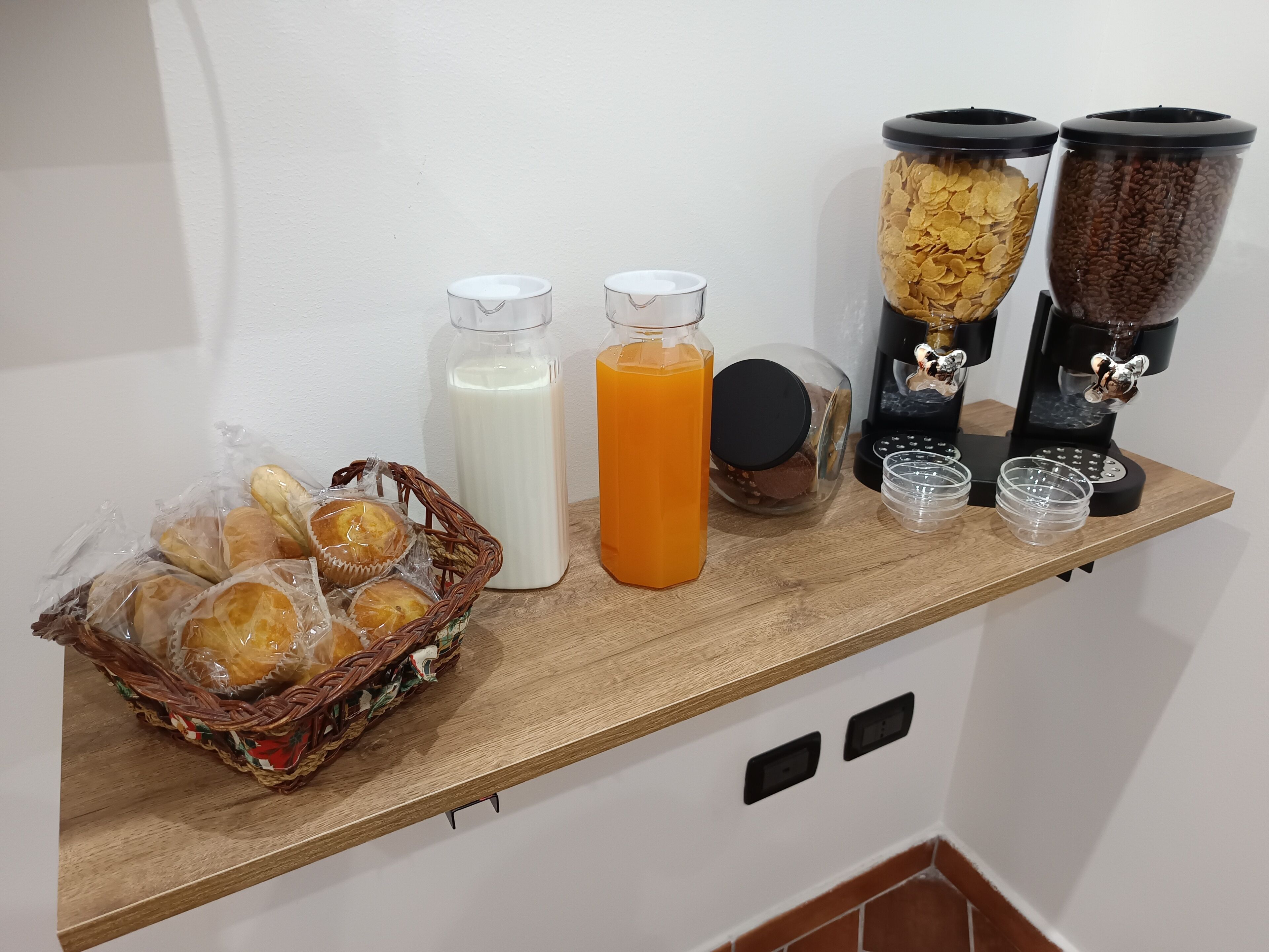 Free daily self-service breakfast 