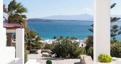 A boutique seaside apartment at Kolimbithres with a captivating patio sea view.