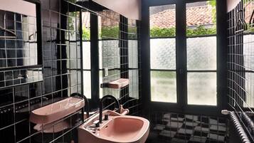 Double or Twin Room, Private Bathroom (La25) | Bathroom | Hair dryer, towels, soap, shampoo