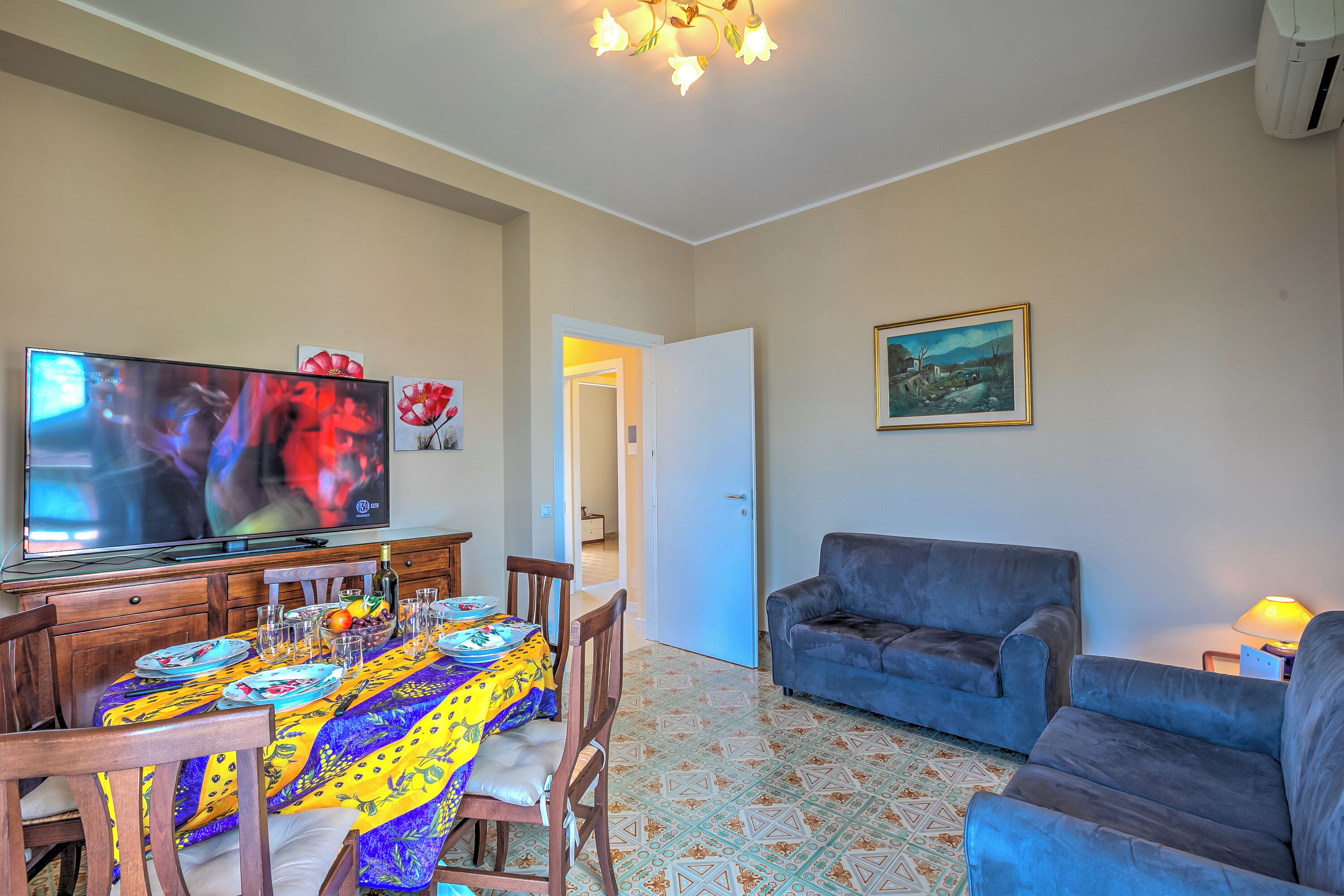 Appartamento familiare, camere multiple (Casa Ferrari) | Soggiorno | TV a schermo piatto