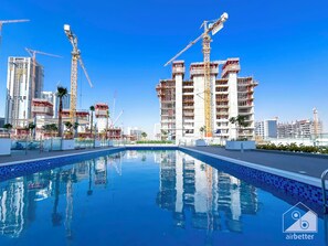 Outdoor pool - Luxury&elegance at Aziz Riviera: Studio&balcony (Dubai)