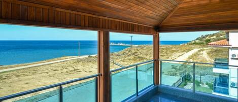 Penthouse Lune de Miel, balcon, vue mer | Vue depuis le balcon
