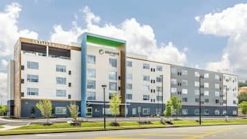 Vue depuis lâhĂ©bergement