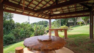 Opções para refeição ao ar livre