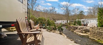Creek-side Campsite / Gatlinburg, Pigeon Forge, Smoky Mountains.