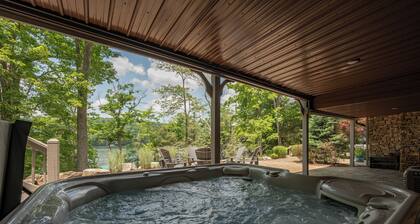 New! Luxury Lakefront w/ Pool, Dock & Hot Tub