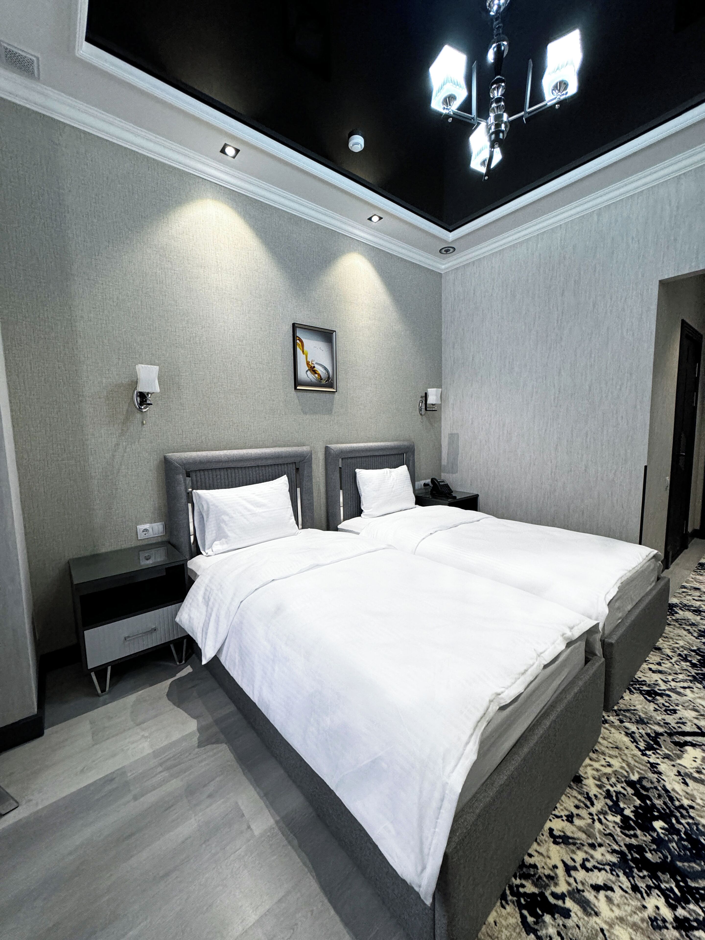 Premium bedding, down comforters, Select Comfort beds, minibar