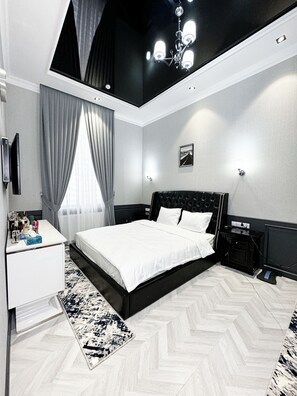 Standard-Doppelzimmer | Hochwertige Bettwaren, Daunenbettdecken, Select-Comfort-Betten, Minibar