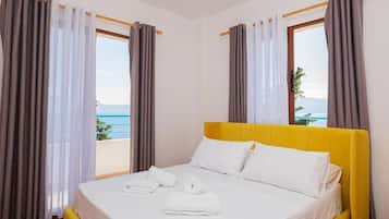 2 chambres, literie de qualité supérieure, couette en duvet d'oie