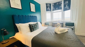 Standard Double Room, Sea View | Down duvets, laptop workspace, blackout curtains, free WiFi
