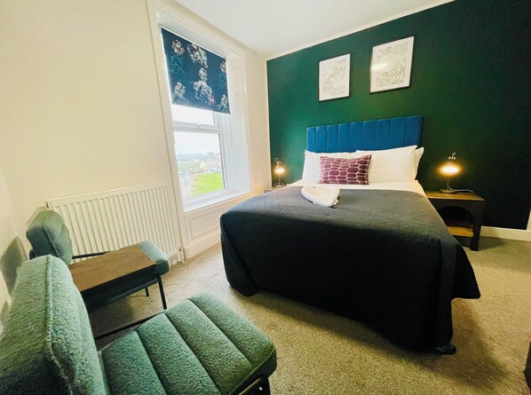 Standard Double Room, Sea View | Down comforters, laptop workspace, blackout drapes, free WiFi - The Norton (Hartlepool)