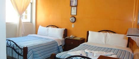 Family Double Room, Balcony | Desk, blackout curtains, free WiFi, bed sheets