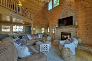 TV, fireplace, video games, offices - High Hopes | $299 Off Your Stay! (Blue Ridge)
