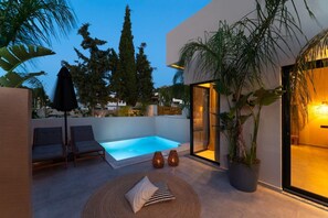A heated pool