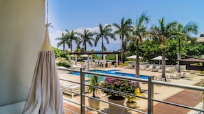 Comfort Apartment, Balcony, Pool View | Balcony view