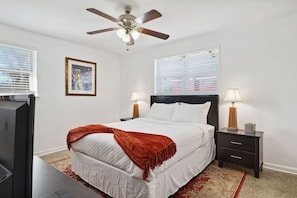 2 chambres, bureau, Wi-Fi, draps fournis