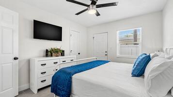 2 bedrooms, iron/ironing board, free WiFi, bed sheets